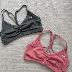 Gymshark Ruched Strappy Sports Bras